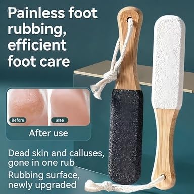 Professional Pedicure Foot File Pumice Stone with Wooden H