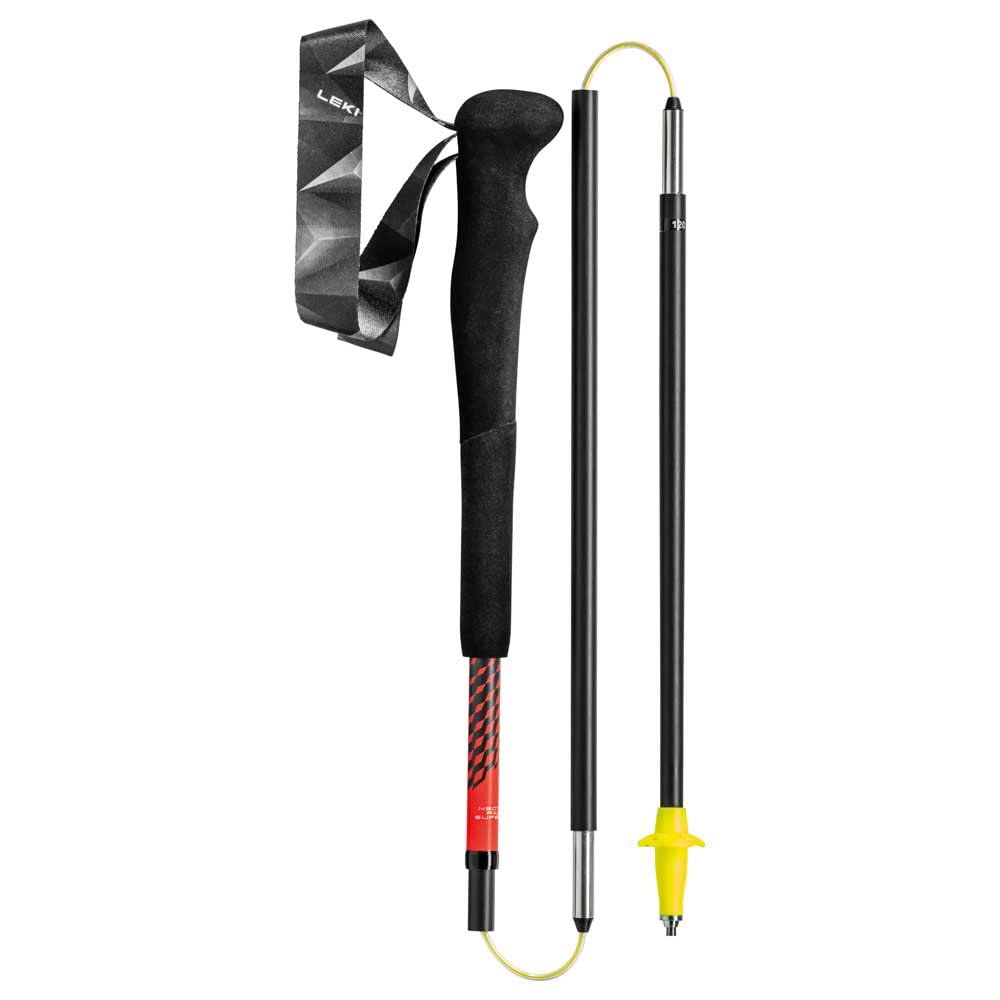 Leki Neotrail FX.One Superlite, rosso acceso/giallo fluo/carbonio naturale