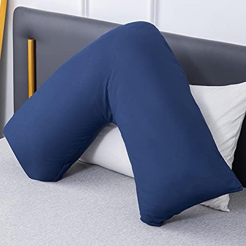 EDS Luxury V Pillow With Pillowcase Orthopaedic V Shaped Pillows - (Burgundy)