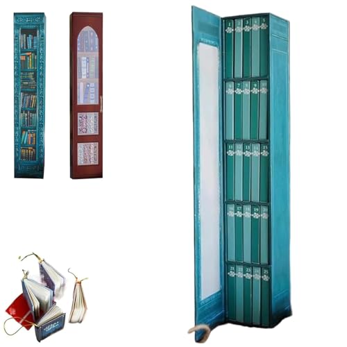 Calendario de Adviento con adorno de mini libro, calendario de adviento 2025, libro para amantes de libros, calendario de adviento con 24 libros de regalo, calendario de cuenta atrás para amantes del