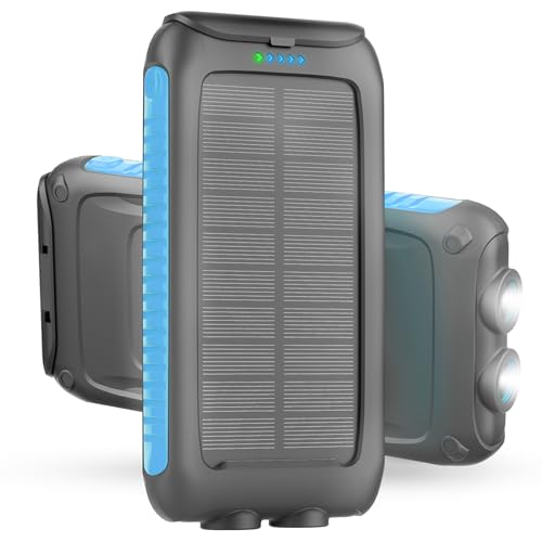 Solar Charger Power Bank 49800mAh Portable 15W Fast Charging Power