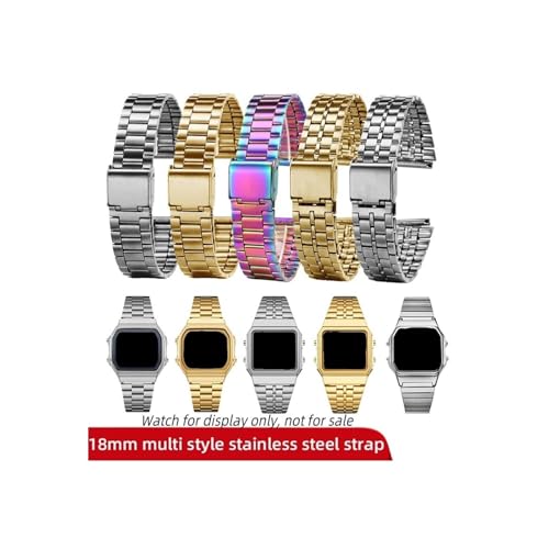 Bracelet compatible Casio A158 finition mate design élégant et durable