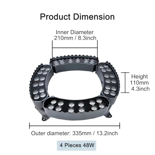 Lampe d'extérieur LED pour arbres en aluminium 4PCS - 2