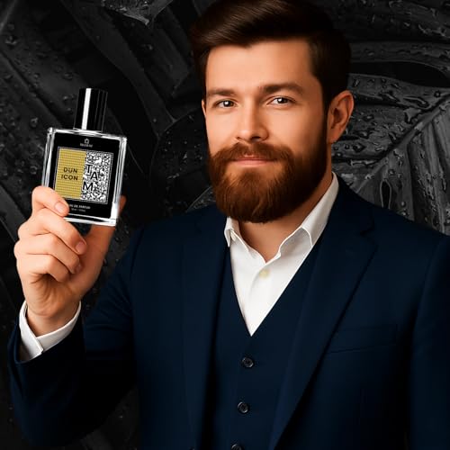 Image of Dun icon + Tam Perfume | SRK's Perfume with Premium Woody & Spicy Scent with Smooth Amber, Leather & Citrus Notes - Long Lasting Perfume for Men & Women - 50ml