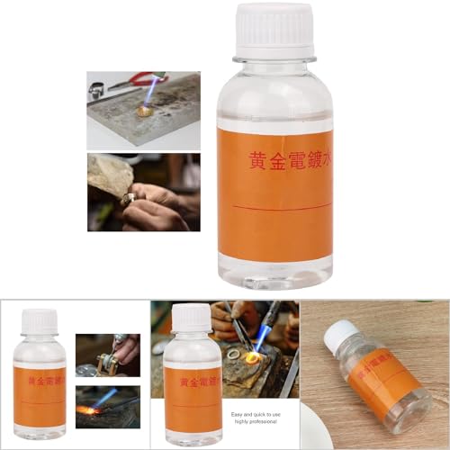 Solución limpiadora de joyas de oro de 24 quilates, solución de enchapado profesional para oro plata platino, líquido de limpieza suave sin productos químicos abrasivos, seguro - imagen 4