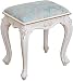 taburete tocador Taburete de tocador, asiento de maquillaje Silla de piano barroco Blanco Vintage Taburete acolchado Taburete de maquillaje for el dormitorio 40x29x43cm ( Size : Blue Velvet )