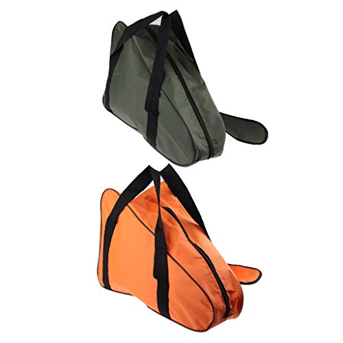 FLAMEER 2 Piece Waterproof Oxford Cloth Chainsaw Carrying Bag Full Protection Storage Bag Fits Chainsaw Models 45 cc 52 cc 58 cc