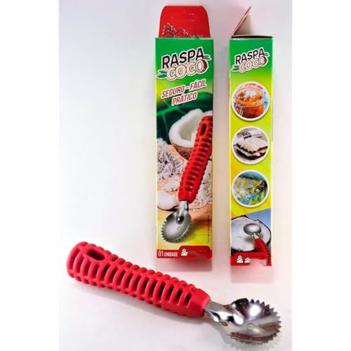 Raspa Coco Em Aço Inox Com Cabo Ergonômico Alta Resistência