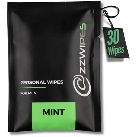 ZZWIPES Individually-Wrapped Mint Body Wipes Cover