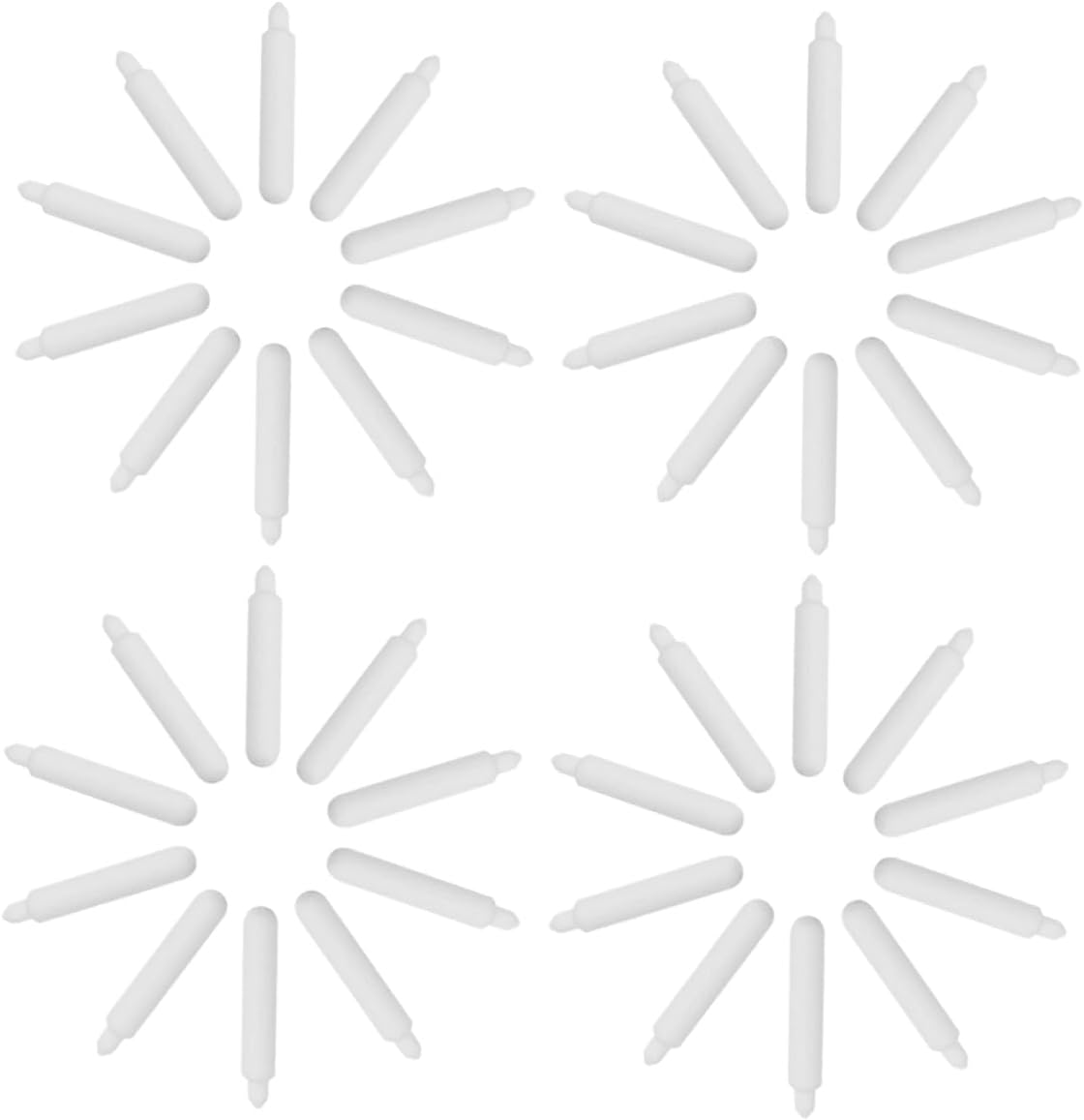 50 White Replacement Nibs for Acrylic Paint Pens, Sketching Craft Use