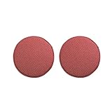 JINGXIN Pack of 2 Round Stool Pad Kids Soft Sponge Seat Cushion Bar High Stool Chair Pad - Diameter 13 inch,Red Dot