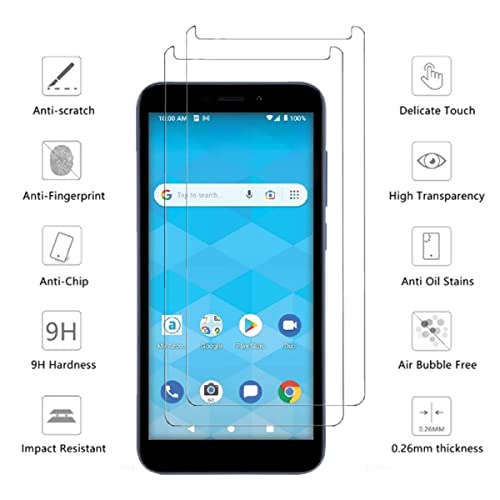 Viesup For Wiko Life 3 U316At Screen Tempered Glass - [2Pack] 9H Hardness High Definition No Bubble Screen Protector Tempered Glass For Wiko Life 3 (U316At) #TOP1