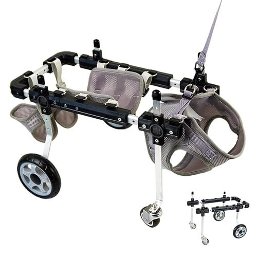 Silla de ruedas para perros mayores y carrito de movilidad adaptable 2