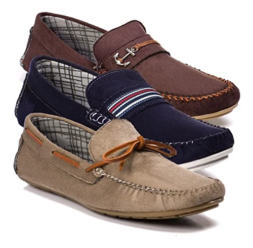 Kit 3 Pares De Mocassim Masculino Adulto E Infantil Dockside Sapatenis 25 Ao 44 (42)