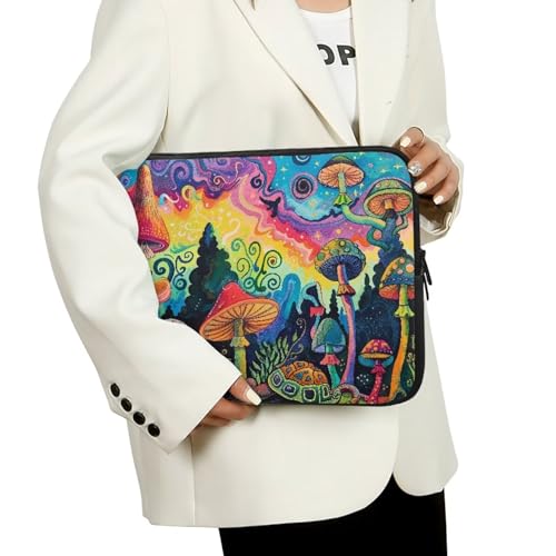 Funda para Laptop con diseño de Rainbow Mushroom Forest miniatura 3
