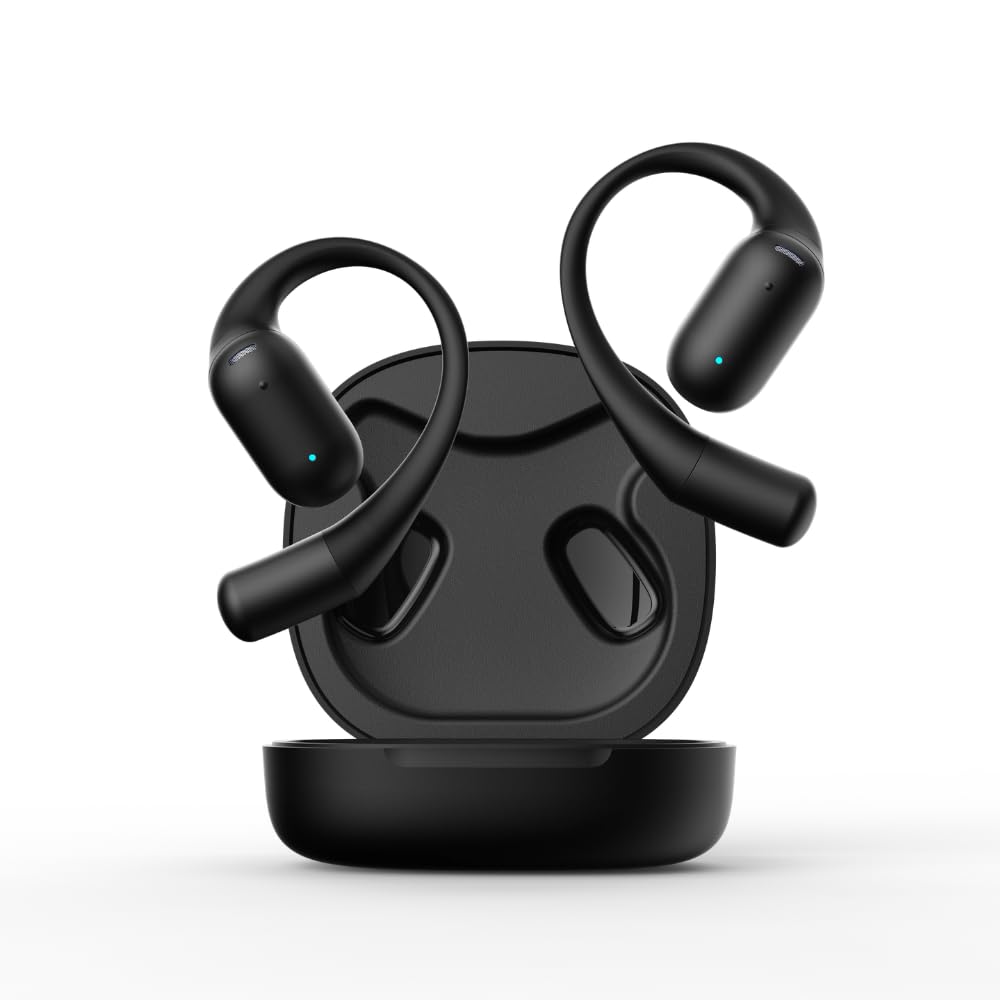 ng EarSafe x WeHear Earsafe Open Ear Earbuds, Wireless Bluetooth, 15mm Driver, AI Note-Taking, 100+ Live Language Translation, 30H Battery, Touch Controls, IP65, HD Calls, OWS (Black)-image-25