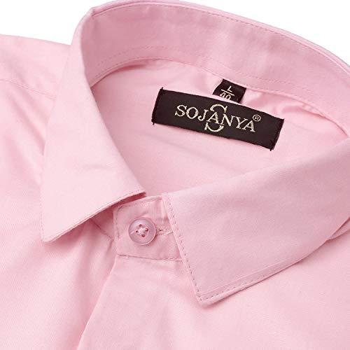 Image of SOJANYA Men's Cotton Solid Regular Fit Shirt