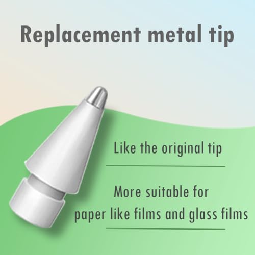 Image of SIXFU 4 Replacement Metal Tips Compatible with Apple Pencil Tip, Durable Tips Compatible with Apple Pencil Pro /Apple Pen /USB-C /1st /2nd Generation, Accessories Compatible with iPad iPencil