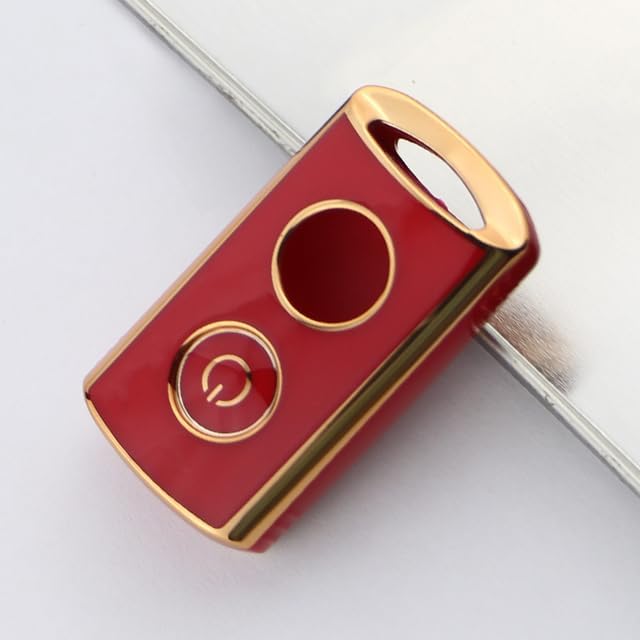For Cars - Motor Remote Key Fob Case for Yamahas Nmax 2021/2022 NVX NVX155 XMAX XMAX300 QBIX AEROX JAUNS 2018 2019 Car Accessories (red key case)