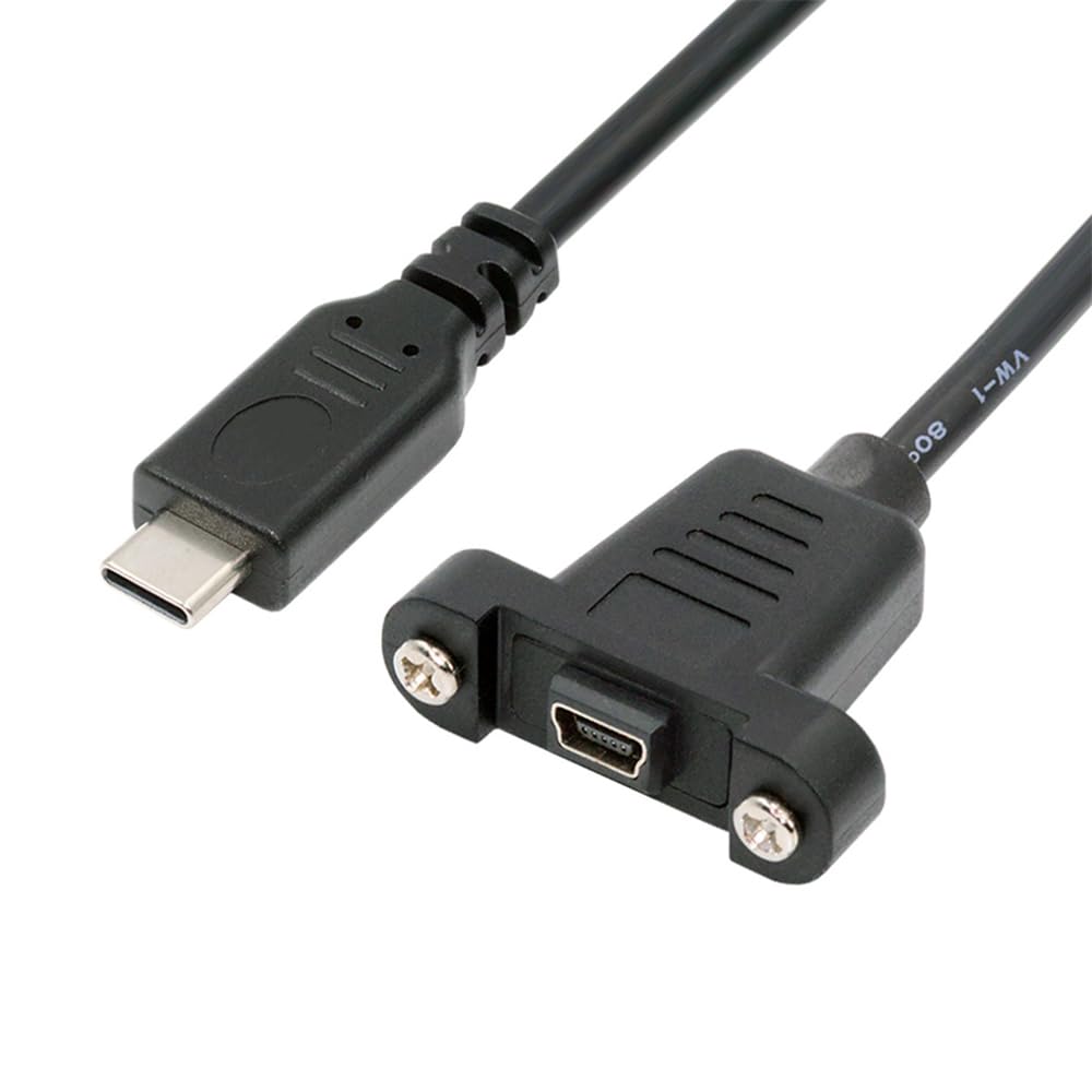 Amazon.com: NFHK USB2.0 Mini 5Pin Female to Type-C USB-C Male
