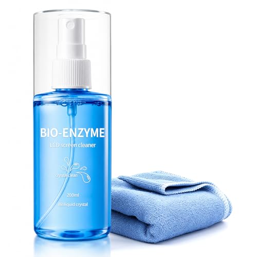 200 ML Kit de Nettoyage pour Écran avec Chiffon en Microfibre – Nettoyant pour écran – Nettoyant pour LCD, LED, OLED, TV, Smartphone, Tablette,...