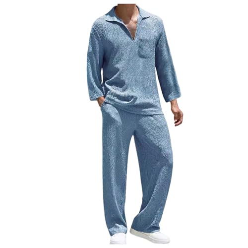 Pantalon ample et chemise en lin homme pour rester au frais