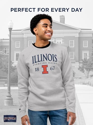JanSport NCAA Officially Licensed Rival Crew Sweatshirt, Long Sleeve Graphic Pullover for Men & Women, Cotton-Polyester Blend Featuring Collegiate Design & Easy-On Style for Game Days, or Travel - image 2