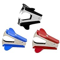Graplan 3 Stück Entklammerer Heftklammerentferner Metall Klammerentferner Büroartikel Kunststoffschale Enthefter für Büro Schule Heim Schreibtisch Zubehör