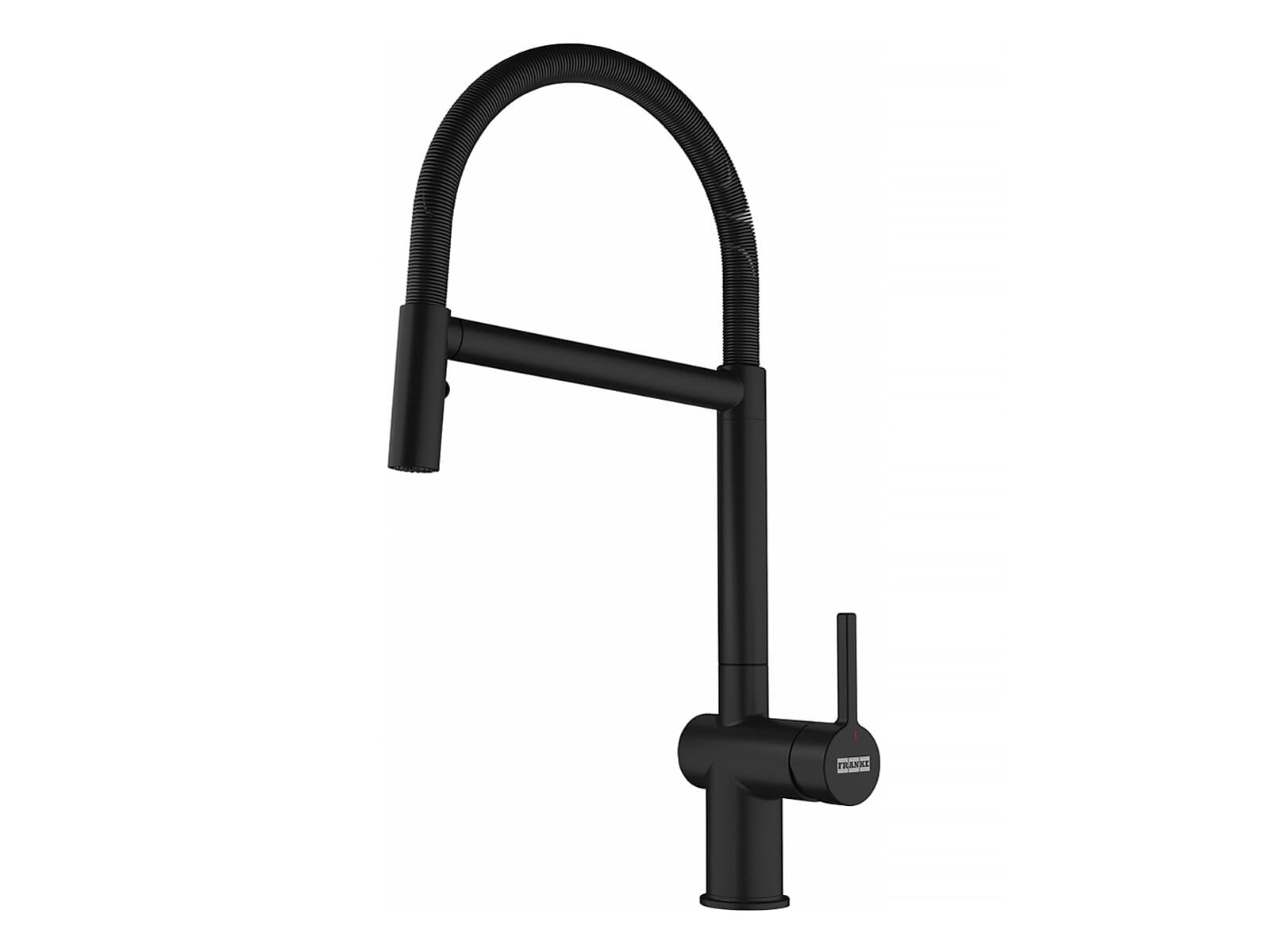FRANKE 115.0653.409, Rubinetto per lavello da cucina Active Semi Pro spray, Nero opaco