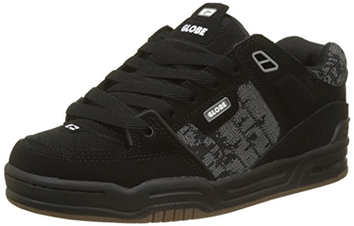 Image of Globe Fusion, Men's Skateboard Shoe, Black Black Camo Jacquard 0, 10.5 UK