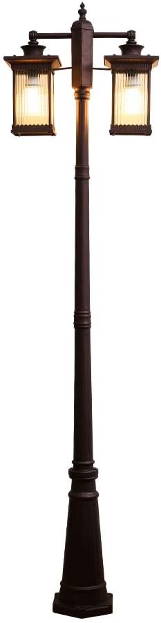 GBMULGOutdoor Lamp Post Light, Outdoor Waterproof Street Light Antique High Pole Landscape Column Lamp European Garden Lights Decorative Lamp Outside Lighting,