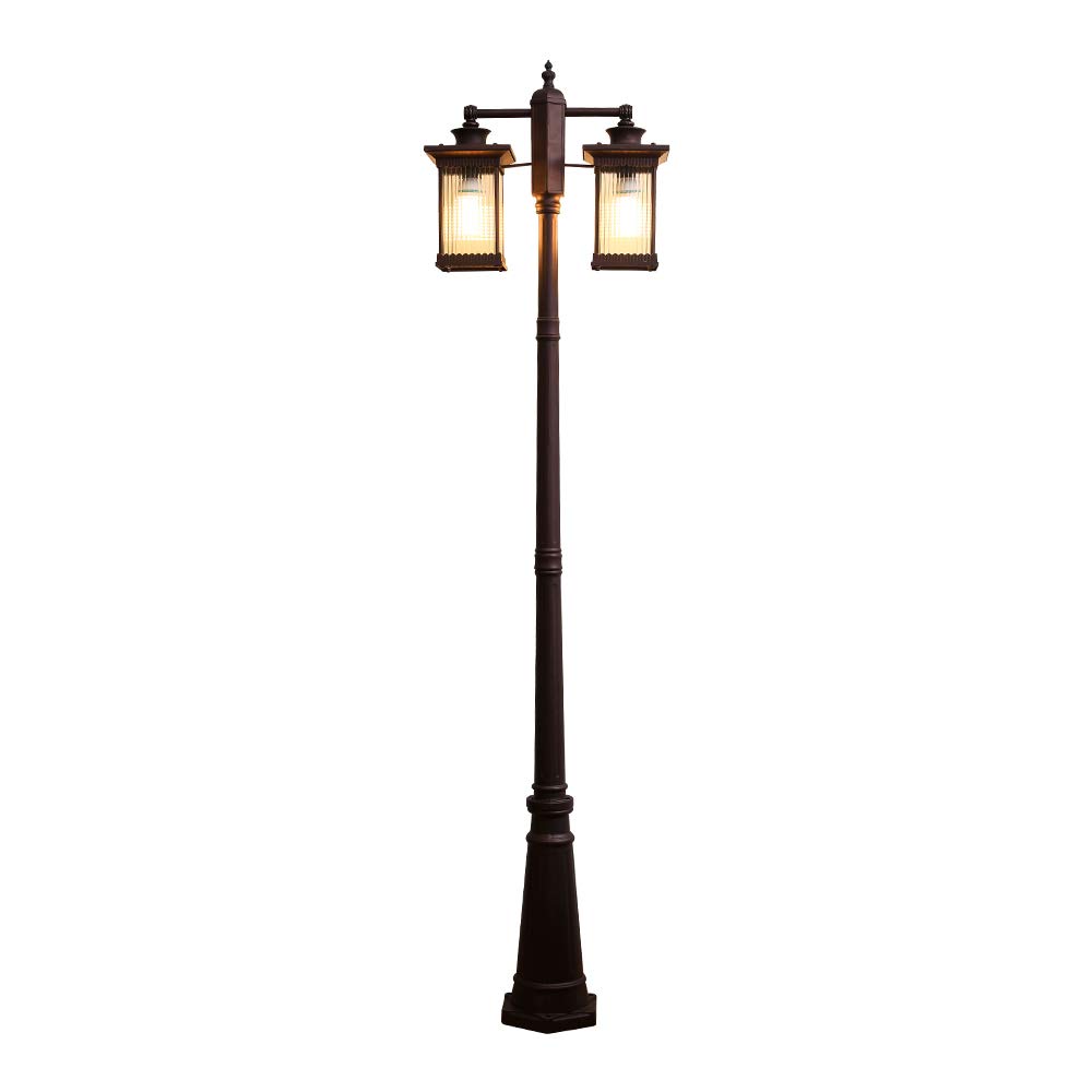 GBMULGOutdoor Lamp Post Light, Outdoor Waterproof Street Light Antique High Pole Landscape Column Lamp European Garden Lights Decorative Lamp Outside Lighting,