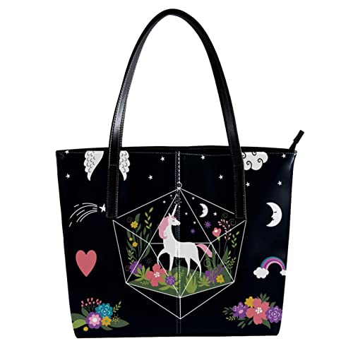 Sac licorne fleurs nightsky réenchantez votre style avec ce cabas magique