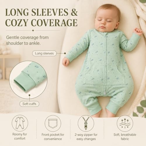 Image of Toddler Sleep Sack with Feet, Long Sleeve, 12-24M, 1-Pack