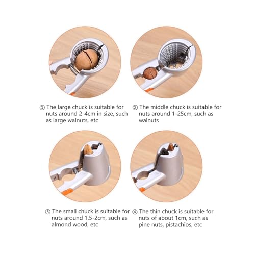 Cascanueces de aluminio Generico para el hogar con clip para nueces y abridor tipo alicates modelo B 7