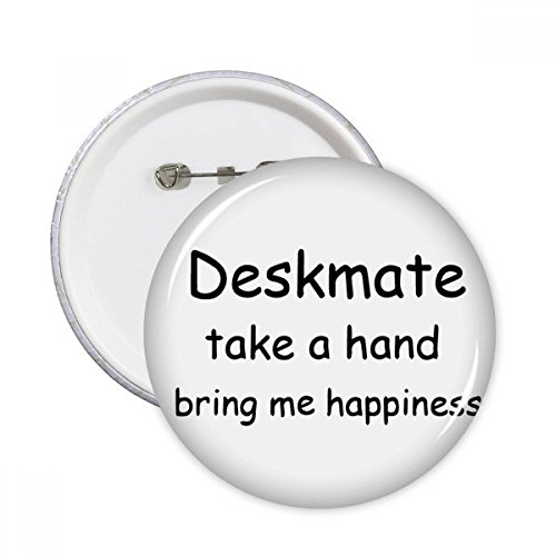 Badge bouton Take A Pins main de taille XXL en lot de 5 pièces multicolores