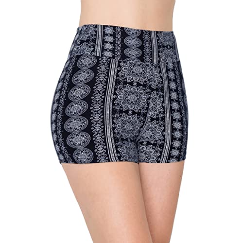 Image of ALWAYS Yoga Shorts for Women - High Waisted Workout Biker Shorts for Yoga, Running & Under Dress Anti-Chafing Comfort
