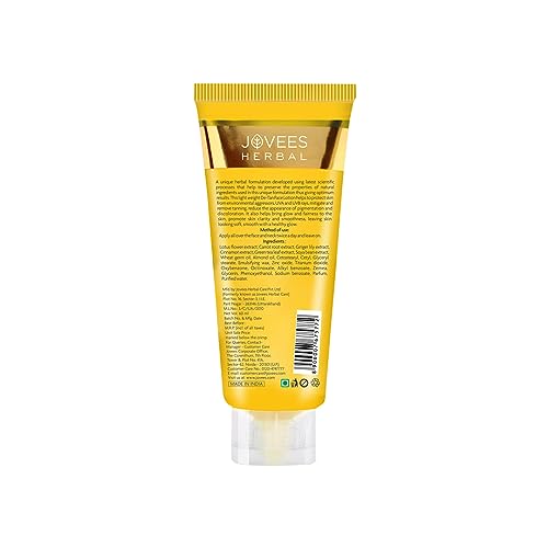 Image of Jovees Herbal De-Tan Lotion SPF 40 PA++ For Hydrated and Glowing skin | Lightweight UVA /UVB Protection | Prevents Tanning and Pigmentation | All Skin Type 60ml