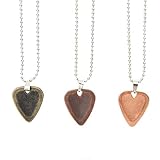 Collar de Púa de Guitarra de Aleación de Zinc de Regalo Personalizado de 3 Piezas, Cadena Colgante de Púa de Guitarra, para Amantes de la Guitarra Collar de Púa de Guitarra de Aleación de Zinc de Regalo Personalizado de 3 Piezas, Cadena Colgante de Púa de Guitarra, para Amantes de la Guitarra