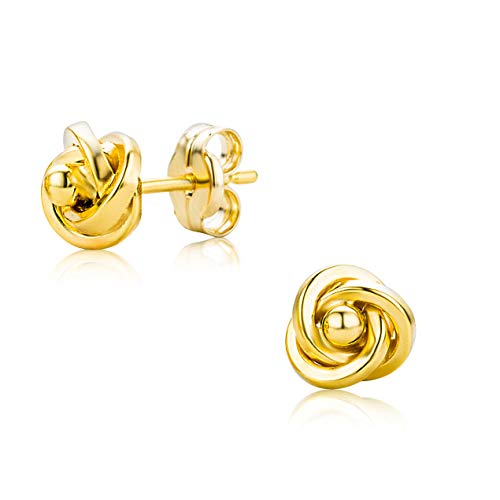 Preisvergleich Produktbild Orovi Damen Ohrstecker Ohrringe Set,Gelbgold Ohrstecker 9Karat (375)