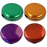 4 Stück japanischer Münz-Organizer, 8, 6 cm, 7 Fächer, tragbarer Münzspender mit Spiegel für...