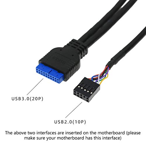 Panel frontal con conector de audio HD y cable interno miniatura 3