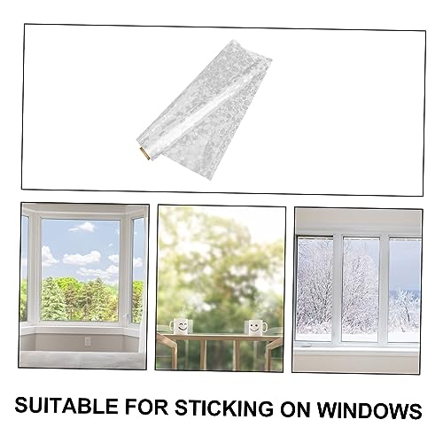 Película adhesiva estática para ventana blanca 200x44cm miniatura 7