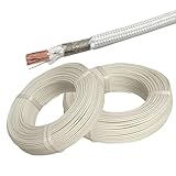 Mica Glass Fiber Heat Resistant Wire, Flame Retardant Mica Heating Cable 500°C 0.5-4mm² 100m for Industrial Household Use(1.5mm2)