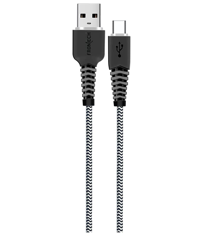 See full amazon price history chart for FRONTECH USB Type A to Type C 30W (3.4A) Braided Fast Charging & Data Sync Cable for Mobile, Laptop & Other Type-C Devices | 5 Core Cable | 1 Meter | Black & White FRONTECH USB Type A to Type C 30W (3.4A) Braided Fast Charging & Data Sync Cable for Mobile, Laptop & Other Type-C Devices | 5 Core Cable | 1 Meter | Black & White (B0C5HPKTNY) Amazon Price History, Amazon Price Tracker