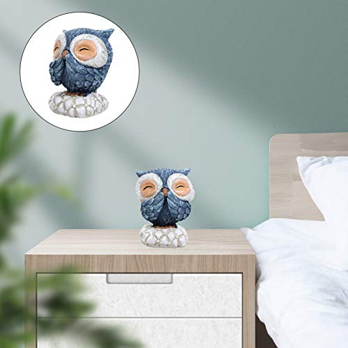 CLISPEED Estátua de Coruja para Decoração de Casa Resina Estatuetas de Coruja Esculturas de Animais