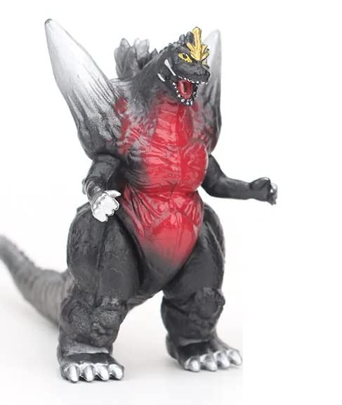De-Lite™ Action Figures Soft Touch Vinyl Plastic Collectible Model Toys… (Small Mini SpaceGodzilla, Black, Size - 7cm)