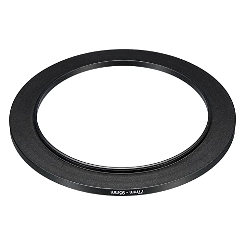 PATIKIL 77mm-95mm Metal Step Up Ring, Camera Lens Filter Adapter Ring Aluminum Filter Adapter Ring for Camera Lenses Hood Black - Image 3