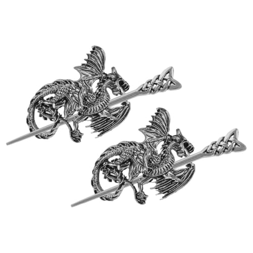 Bâtons pour chignon en métal sculpté minkissy : l'éclat du dragon pour coiffure de mariage