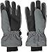 Playshoes unisex kids finger winter handschuhe mit Klettverschluß, all grey, 4 (ca. 6-8 Jahre)